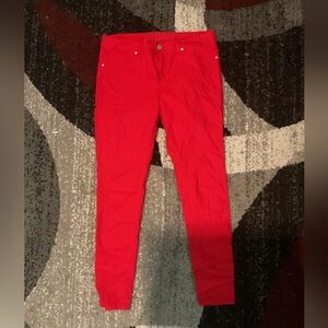 Women’s size 15/16 stretchy red jeans